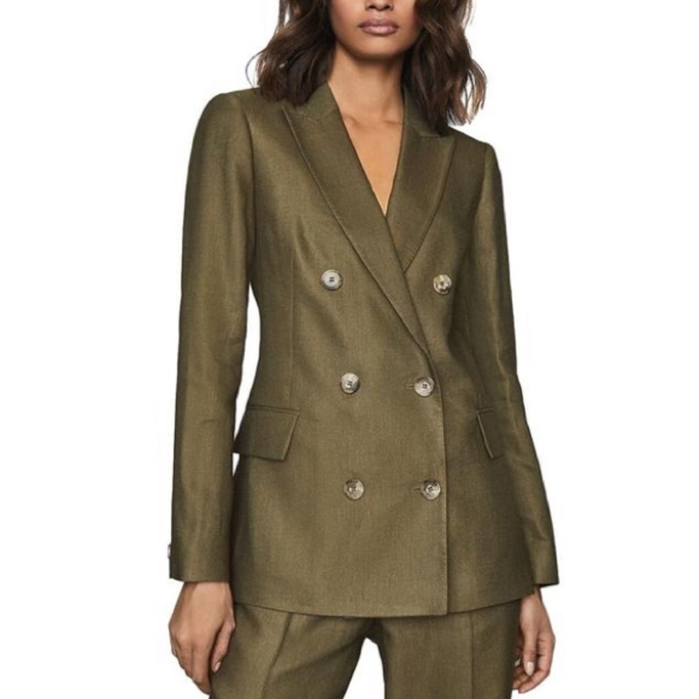 Reiss
Brea Tailored Linen-blend Jacket Blazer